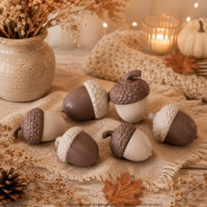 STL 3D Druck Datei Eichel Eicheln zum zusammenkleben Winter Herbst skalierbar Herbstliebe Herbstmoment 3D-Datei 3D-Druck Vorlage