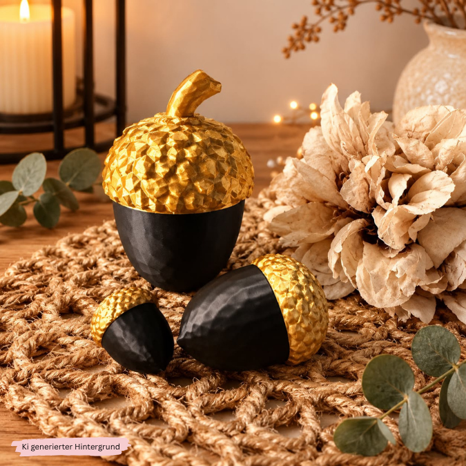 STL 3D Druck Datei Eichel Eicheln zum zusammenkleben Winter Herbst skalierbar Herbstliebe Herbstmoment 3D-Datei 3D-Druck Vorlage – Bild 4