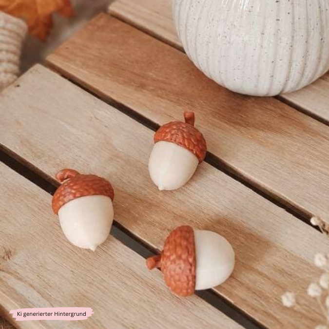 STL 3D Druck Datei Eichel Eicheln zum zusammenkleben Winter Herbst skalierbar Herbstliebe Herbstmoment 3D-Datei 3D-Druck Vorlage – Bild 5