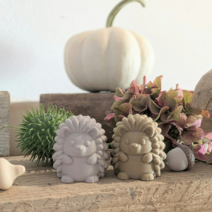 STL 3D Druck Datei Herbst Igel Igelchen Kawaii Cute Glücksbringer skalierbar Deko Herbstliebe 3D-Datei 3D-Druck Vorlage