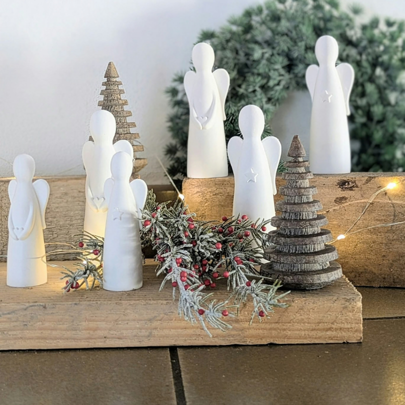 1 STL 3D Druck Datei 4er Set Engel skalierbar Weihnachten Winter Deko Mama Muttertag 3D-Druck Datei – Bild 11