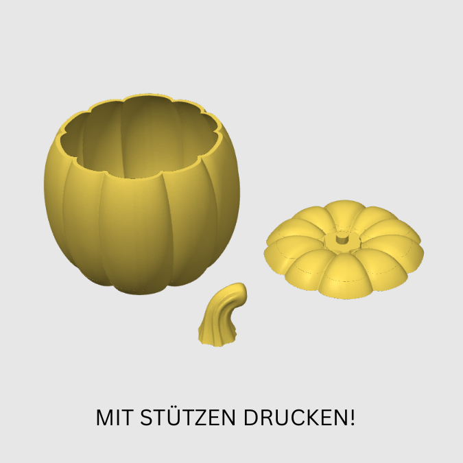 STL 3D Druck Datei 7er Set Herbst 3MF 3D Druck Datei Herbst Kürbis Schüsseln Halloween Süßigkeiten füllbar 3D-Datei 3D-Druck Vorlage Kürbisliebe – Bild 3