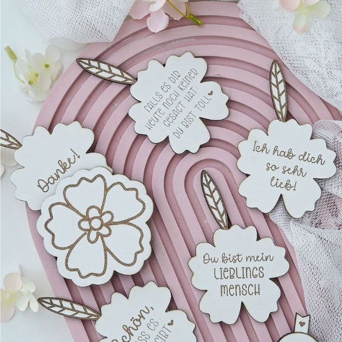 SVG Laserdatei Mini Botschaft zum einschieben Herz oder Blume Geschenkidee einfach so SVG Datei Geburtstag Kleinigkeit Mitbringsel Danke – Bild 11
