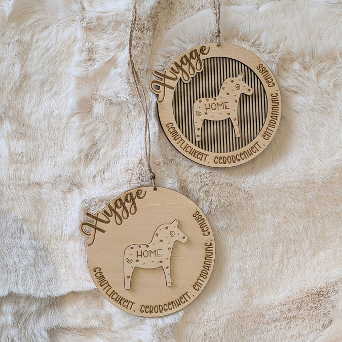 SVG Laserdatei Kranz Hygge Dala Skandi panele mehrlagig personalisierbar Türkranz Türdeko Geschenkidee SVG Datei Hyggelig Herbst Weihnachten – Bild 6