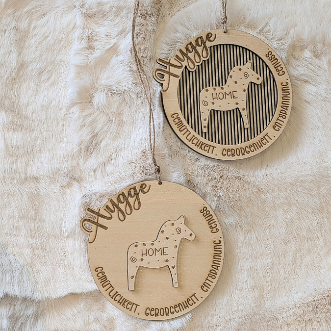 SVG Laserdatei Kranz Hygge Dala Skandi panele mehrlagig personalisierbar Türkranz Türdeko Geschenkidee SVG Datei Hyggelig Herbst Weihnachten – Bild 7
