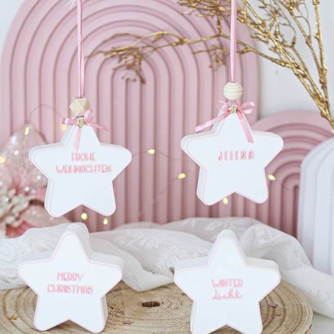 STL 3D Druck Datei Licht Sterne und Sternanhänger PERSONALISIERBAR für Ballonlicht mit Deckel zum kleben 3D-Druck Datei Winter Weihnachten – Bild 9