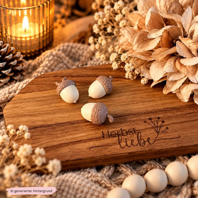 STL 3D Druck Datei Eichel Eicheln zum zusammenkleben Winter Herbst skalierbar Herbstliebe Herbstmoment 3D-Datei 3D-Druck Vorlage – Bild 9
