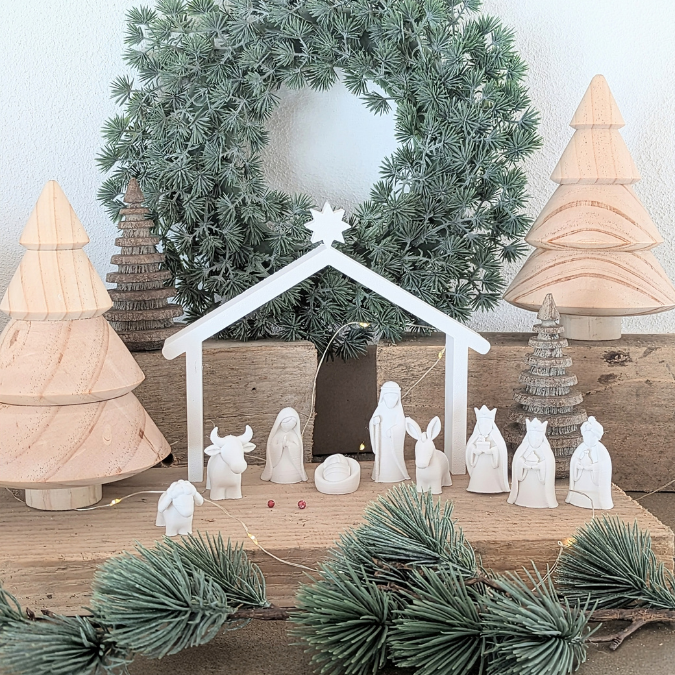 2 STL 3D Druck Datei Krippenfiguren mit verschiedenen Kulissen Krippenszene Krippe Maria und Josef Jesus 3D-Datei 3D-Druck Heilige Nacht – Bild 7