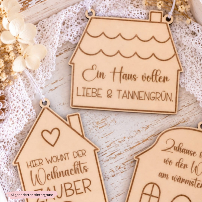 5er Set SVG Laser Datei Skandi Weihnachtshäuschen Weihnachten Winter Hygge home Hej Skandinavisch Häuschenliebe Häuser Laserdatei – Bild 6
