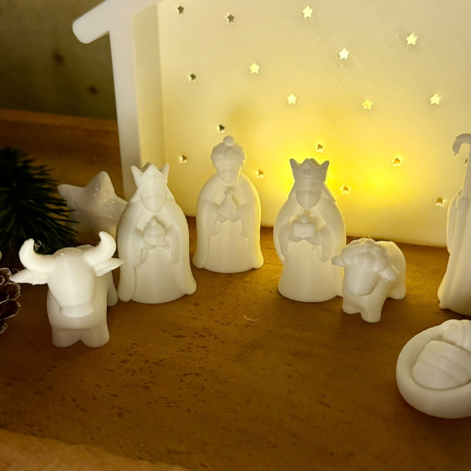 2 STL 3D Druck Datei Krippenfiguren mit verschiedenen Kulissen Krippenszene Krippe Maria und Josef Jesus 3D-Datei 3D-Druck Heilige Nacht – Bild 22