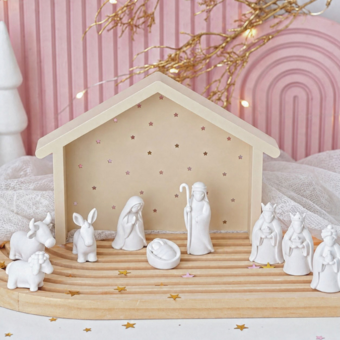 2 STL 3D Druck Datei Krippenfiguren mit verschiedenen Kulissen Krippenszene Krippe Maria und Josef Jesus 3D-Datei 3D-Druck Heilige Nacht – Bild 24