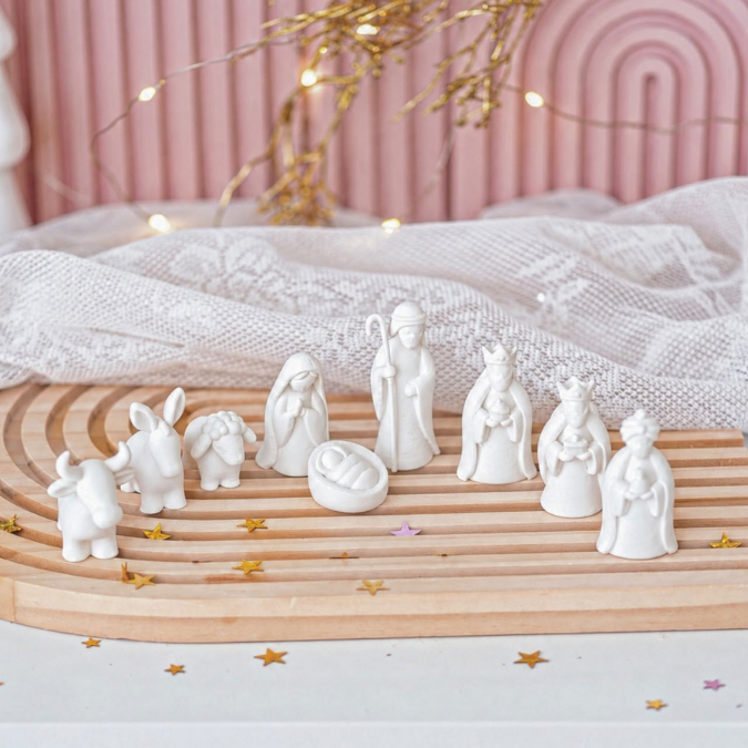 2 STL 3D Druck Datei Krippenfiguren mit verschiedenen Kulissen Krippenszene Krippe Maria und Josef Jesus 3D-Datei 3D-Druck Heilige Nacht – Bild 23