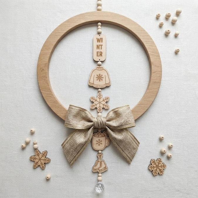 SVG Laser Datei 15 Designs Sonnenfänger Winter Skandi Scandi Aufhänger Anhänger Deko für Wand und Fenster Sonnenfänger Deko Geschenkanhänger – Bild 10