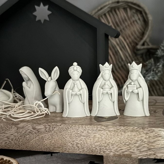 2 STL 3D Druck Datei Krippenfiguren mit verschiedenen Kulissen Krippenszene Krippe Maria und Josef Jesus 3D-Datei 3D-Druck Heilige Nacht – Bild 12