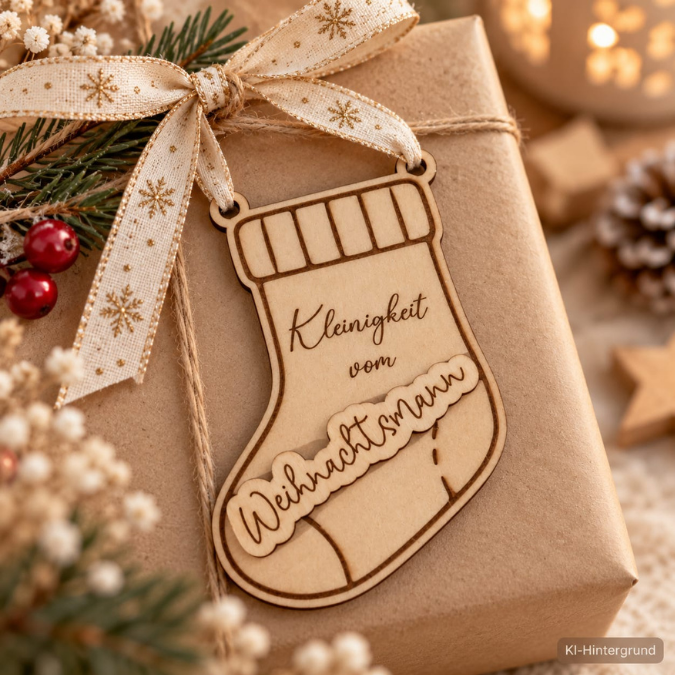 1 SVG Laser Datei Weihnachten Socke zum füllen mit Geld, Gutscheinen, Wünschen personalisierbar Winter Hygge home Laserdatei Weihnachtssocke – Bild 12