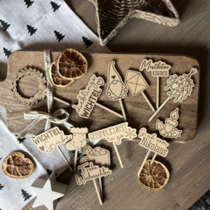 SVG Laserdatei XXL Stecker und Anhänger Weihnachten über 50 Designs Geschenkanhänger Winter Skandi SVG Datei Geschenkverpackung