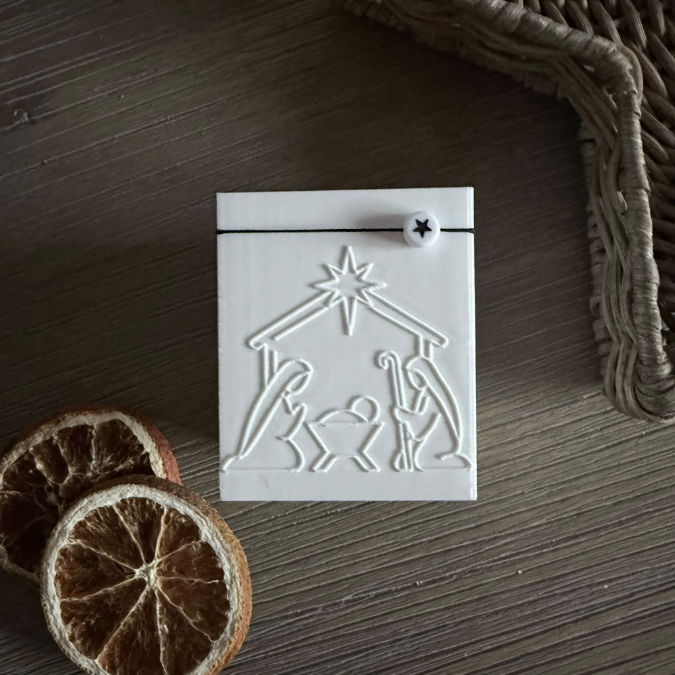 3D Druck Datei STL Windlicht für LED Lichter eckig SKALIERBAR Krippe Krippenszene stille Nacht heilige Nacht Weihnachten Klötzchenwindlicht – Bild 7